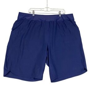 Lands End SunShade UPF 50 Deep Sea Navy Blue 11" Board Shorts Women's Plus‎ 24W